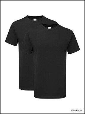 2-Pack Crew Neck Short Sleeve T-Shirts, Ring Spun Cotton, Classic Fit